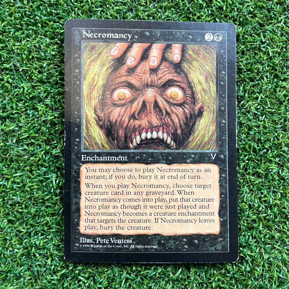 MTG Necromancy Visions Rare 1997 Vintage Magic The Gathering Reanimator